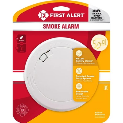 First Alert PR710 Photoelectric Smoke Alarm - White (1039852) SEALED PACKAGE