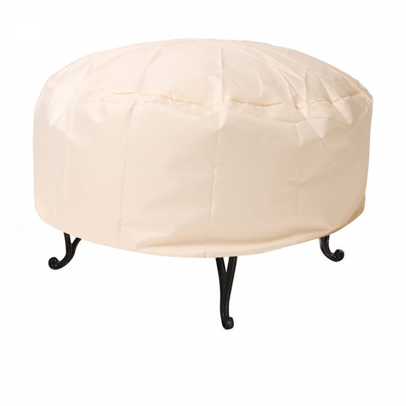 Essort Fire Pit Cover, 37'' Patio Round with Drawstring UV Resistant Waterproof