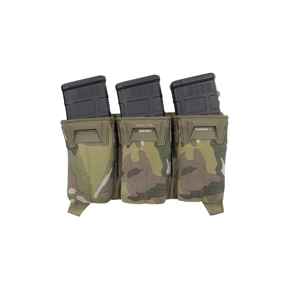 個人装備 Agilite gear PLACARD TRIPLE MAG POUCH Plate Carrier Placard - 5.56 Triple Mag Pouch in Multicam