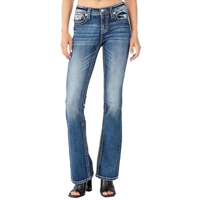 

Женские джинсы Miss Me M3080B28 с крылышками, Medium wash