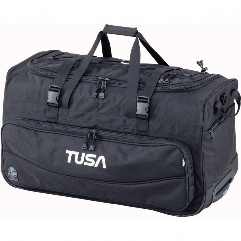 TUSA - Dive Gear Roller Duffle Bag in Black