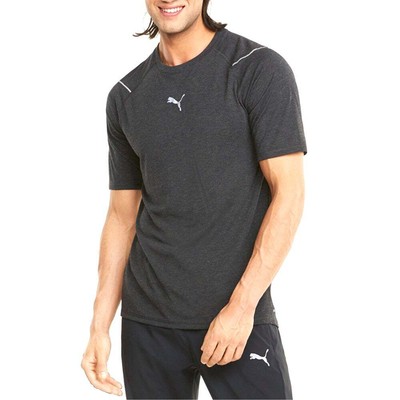 

Puma Шерстяная спортивная футболка с круглым вырезом и короткими рукавами для бега, мужская размер , повседневная, Черный, Puma Wool Crew Neck Short Sleeve Running Athletic T-Shirt