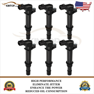 6 Ignition Coils For Jeep Grand Cherokee Liberty Commander 3.7L 4.7L UF270