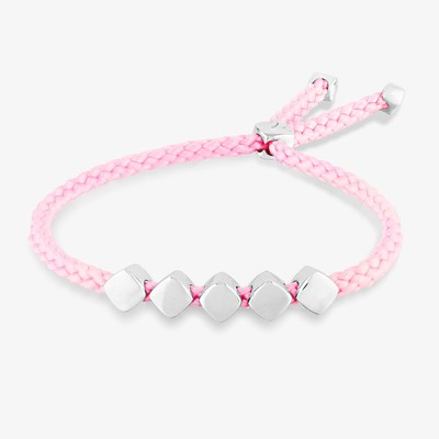 Rosa Lea Pink Cord Cube Toggle Bracelet AM-2THB034004