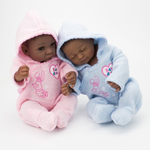 silicone baby black twins