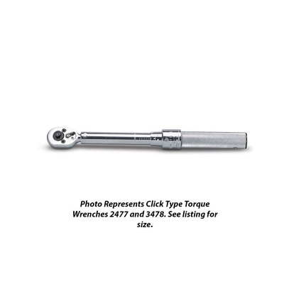 Wright Tool 2477 Micro-Adjustable Click Type Torque Wrench 20-150'' lbs