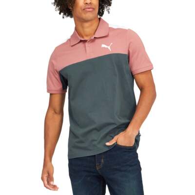 

Рубашка поло с коротким рукавом Puma Essentials+ Block, мужская, размер , повседневная, 670556-42, Grey, Puma Essentials+ Block Short Sleeve Polo Shirt