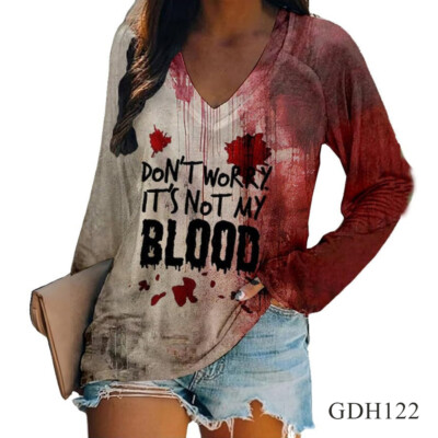 Im Fine Bloody Shirt Halloween Bloody Cloth Men Horror Tshirts Funny Shirts Gift