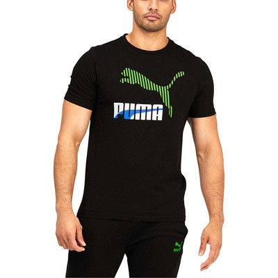 

Puma Dazed Classics Logo Футболка с круглым вырезом и коротким рукавом Мужская футболка размера  Athletic Cas, Черный, Puma Dazed Classics Logo Crew Neck Short Sleeve TShirt