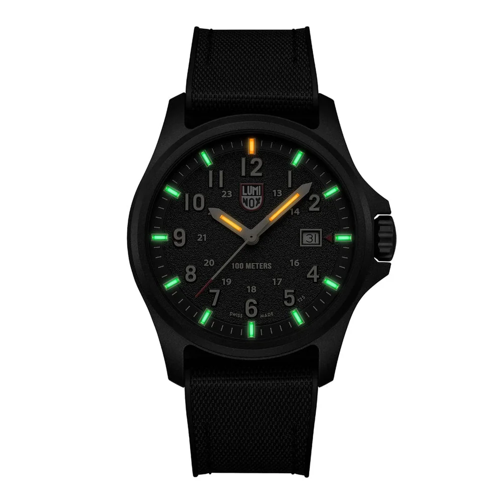 Pre-owned Luminox Atacama Field Watch Military Style Set Xl.1970.set 43mm Sapphire Glass