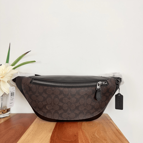 NWT Coach Warren Belt Bag In Signature Canvas | eBay