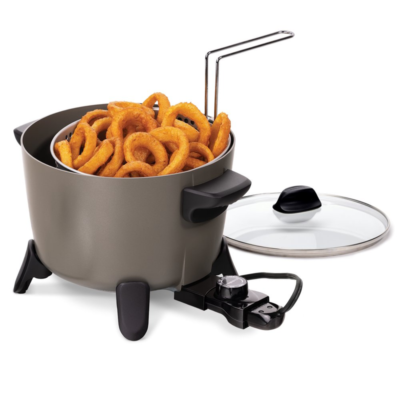 Presto Big Kettle Ceramic Deep Fryer/Multi-Cooker, 06026 New