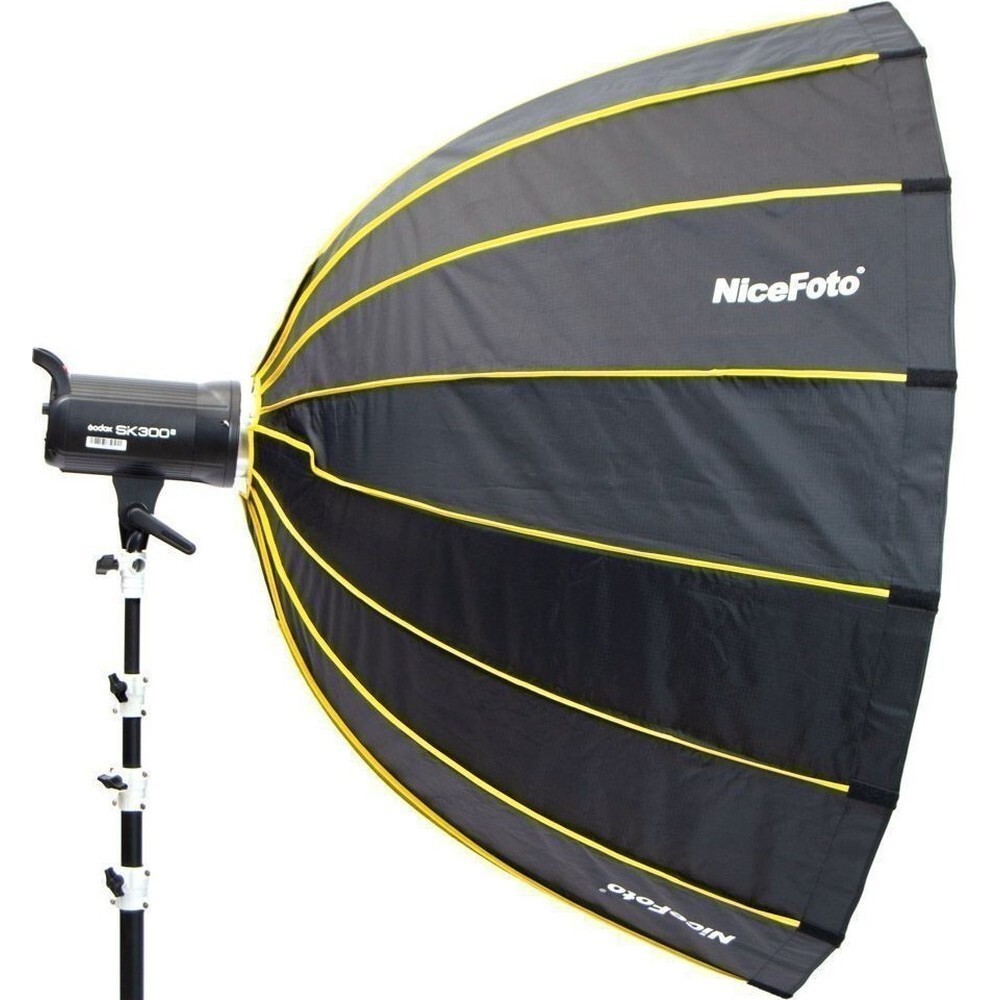 NiceFoto LED-Φ120g Deep Softbox With Grid 47" 120cm Bowens Studio Quick Release