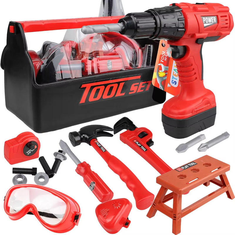 Kinder Werkzeugset Spielzeug Konstruktions Spielzeug, Geschenk Toolbox  Kinder