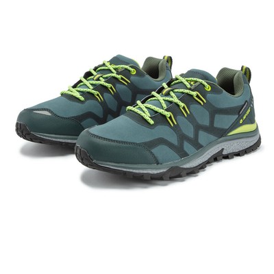 HI-TEC HI-TEC MENS STINGER WATERPROOF WALKING SHOES BLUE SPORTS OUTDOORS BREATHABLE