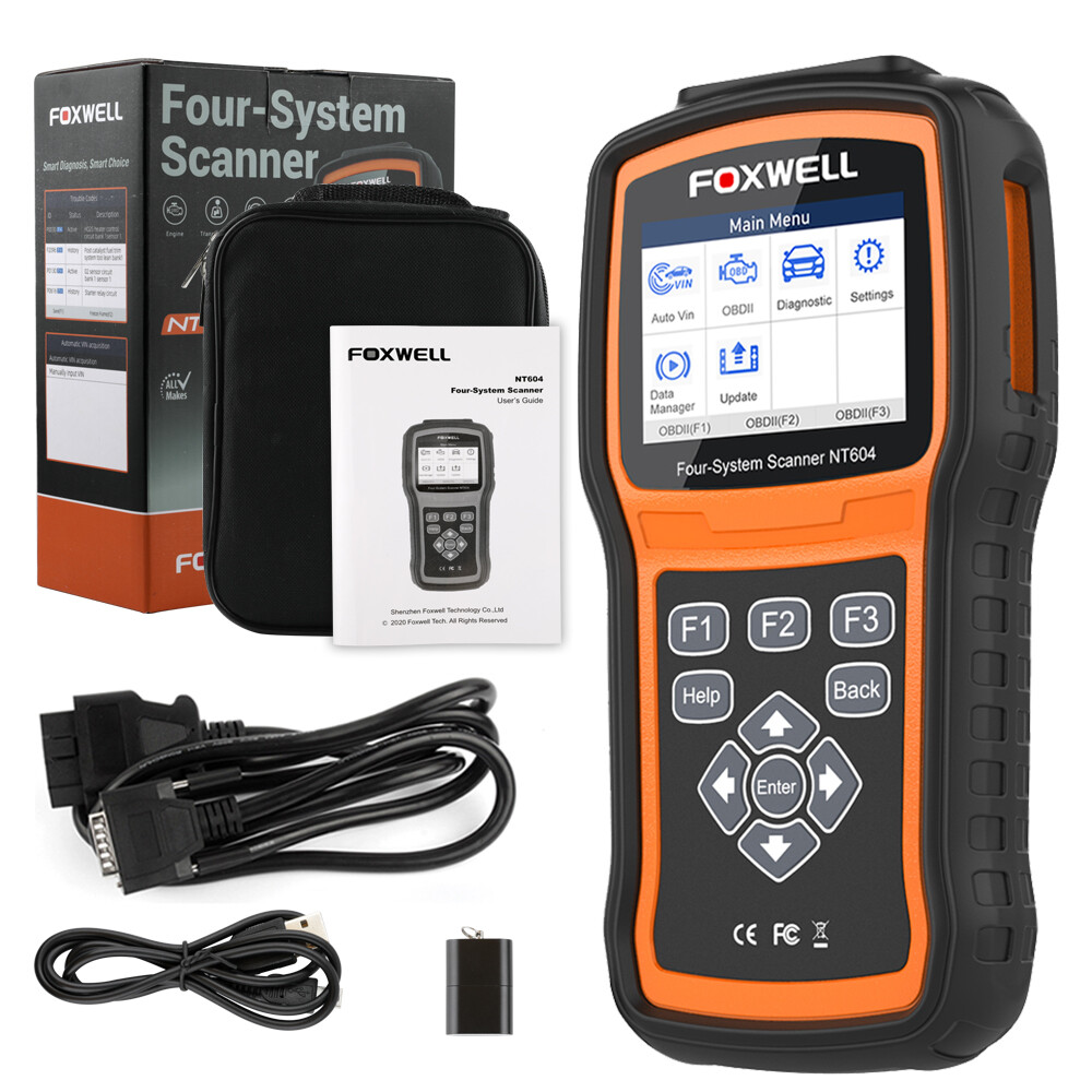 Auto OBD2 Scanner Check Engine ABS SRS Transmission Code Reader