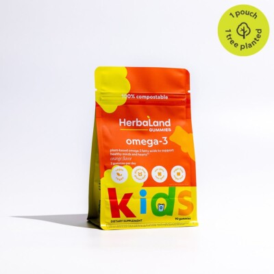 Herbaland Vegan Omega-3 Gummy for Kids 90 Gummies