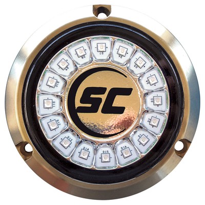 SHADOW CASTER GREAT WHITE SINGLE COLOR UNDERWATER LIGHT 16 LEDS SCR-16-GW-BZ-10
