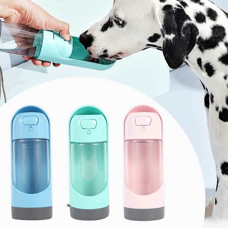 300ml Katze Hund Haustier Wasserflasche Trinkbecher Tasse Travel Portable DE