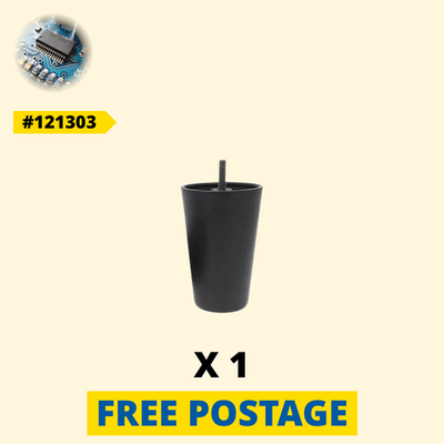 1 x 121303 IKEA Black Plastic Furniture Leg for EKTORP, EVERTSBERG [Slovakia]