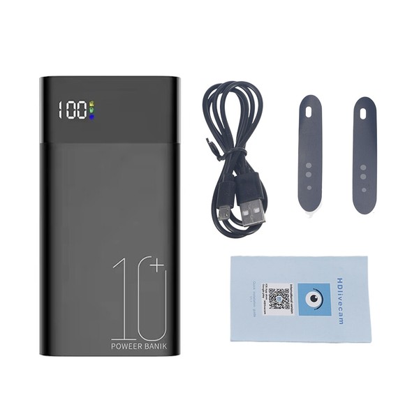 Spy Hidden Camera Power Bank,10000mAh Portable Security Camera Nanny Cam - Image 15