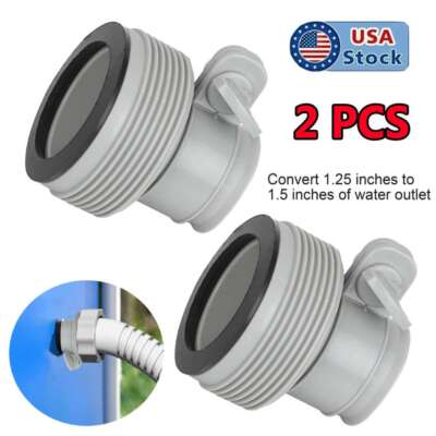 2 PCS For Replacement Intex Hose Adapter Pool Filter Pump Conversion Fitting NEW