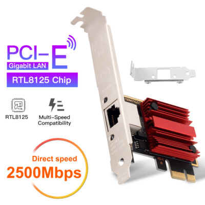 2.5GBase-T PCI-E Network Adapter 2500/1000/100Mbps PCI Express Gigabit Ethernet