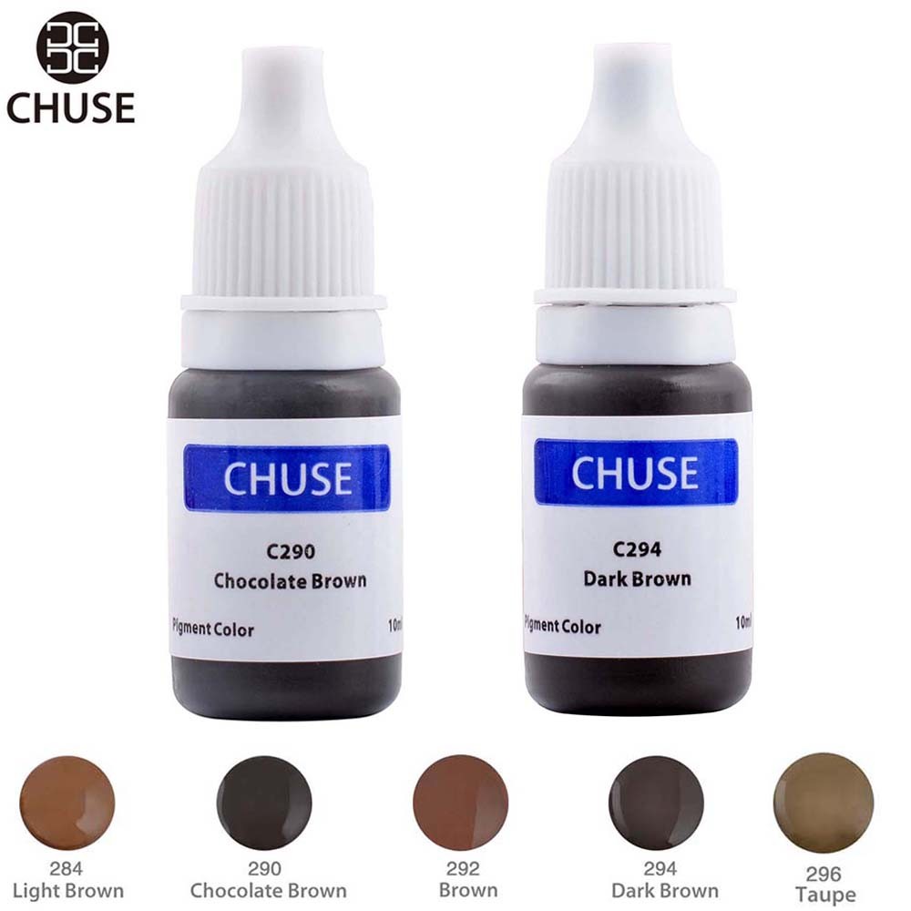 Permanent Makeup Pigments Tattoos Brown Ink Eyebrows Shaded Hair