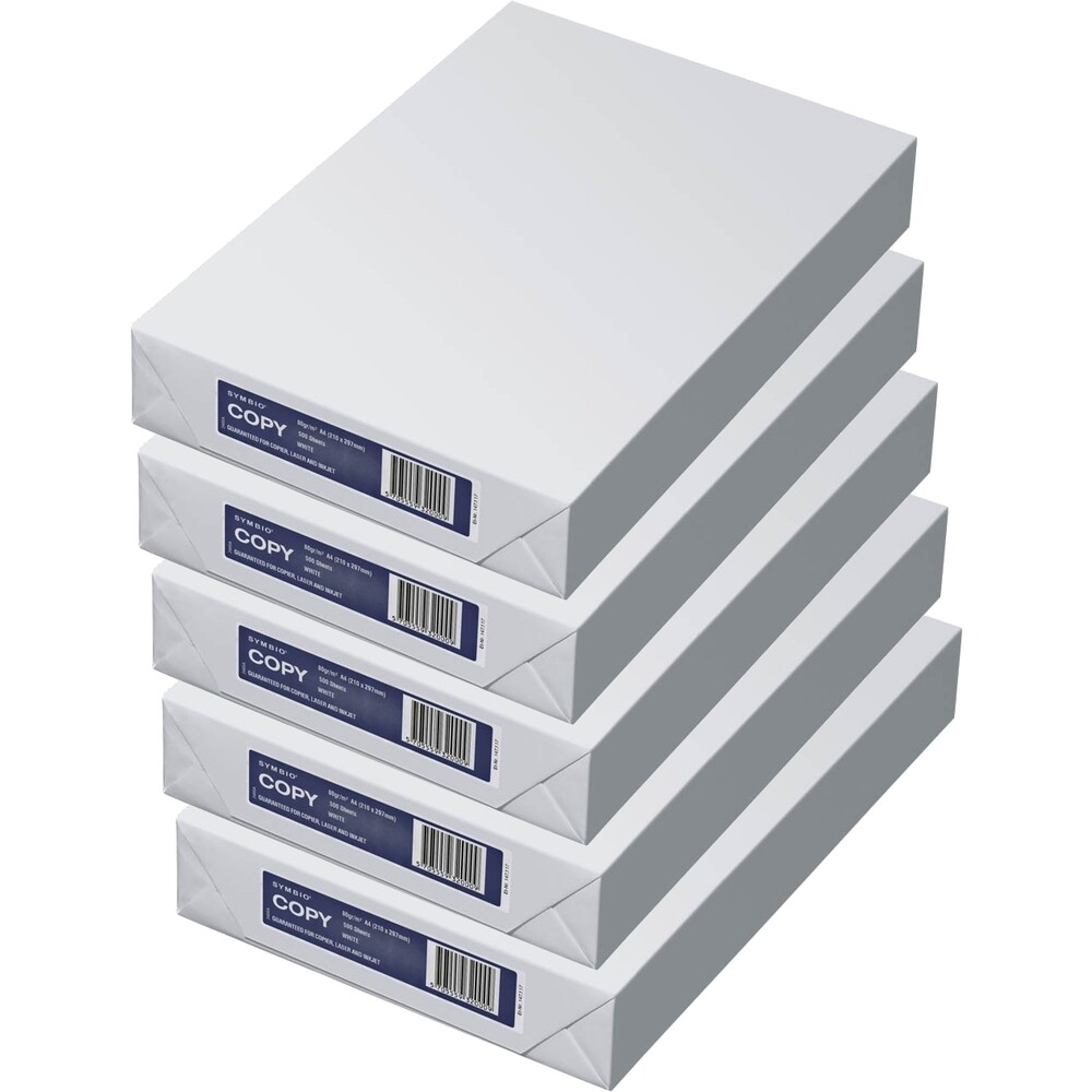2.500 Blatt Symbio /  tecno speed 80g/qm Kopierpapier weiß A4