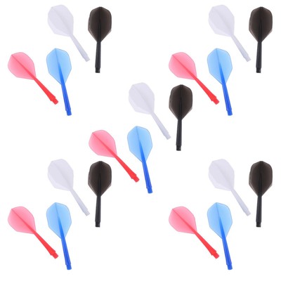  20 Pcs Dart Tail Professional Tails Shafts Smooth Flying Flights Replace