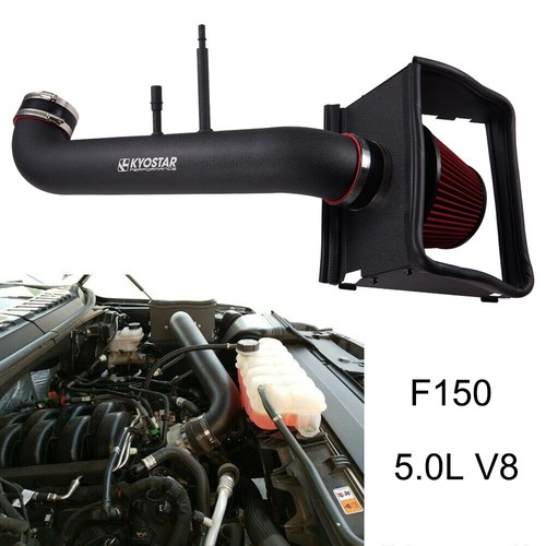 Heat Shield Filter+Black Pipe Cold Air Intake Kits For 20152020 Ford