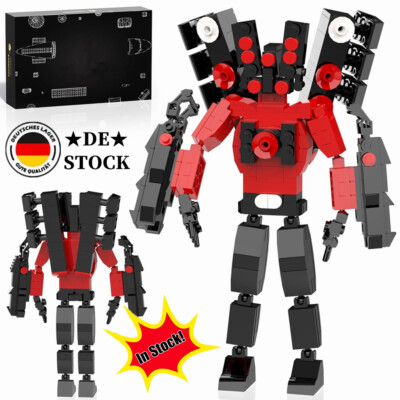 Toilette Bausteine Set Titan Speakerman Figur Modell Ziegel Spielzeug Geschenk