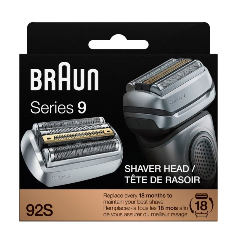 Replacement Head 92s Silver Compatible With Braun Series 9 Shavers