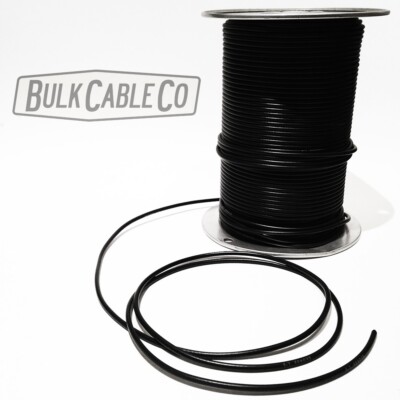 6 FT - George L's .155 - BLACK - Pedalboard Patch Cable - Bulk Guitar FX Cable