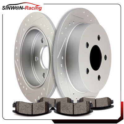 For 97 - 04 Buick Regal 04 - 05 Century Rear Brake Rotors And Ceramic Pads Kit