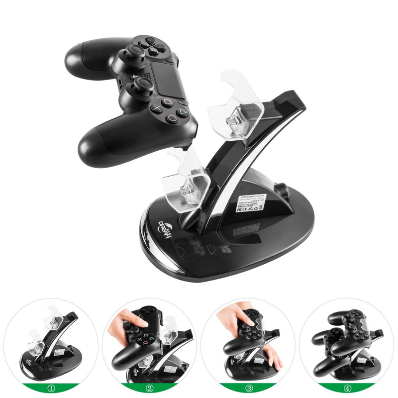 PS4 Controller Charger, Megadream Playstation 4 Charging Station for Sony / Pro
