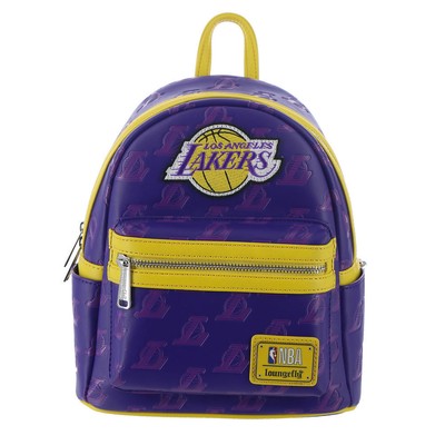 

Мини-рюкзак Loungefly LA Lakers с тисненым логотипом, фиолетовый/желтый