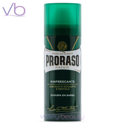 PRORASO Natural Shaving Foam - Shave Mousse, Cream, Made In Italy, Travel Size