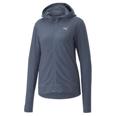 

Puma Cloudspun Full Zip Training Jacket Женские синие пальто Куртки Верхняя одежда 5223, Синий, Puma Cloudspun Full Zip Training Jacket