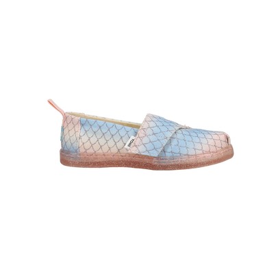 TOMS Alpargata Mermaid Блестящие слипоны для маленьких девочек Размер 7 М на плоской подошве Повседневные 1001