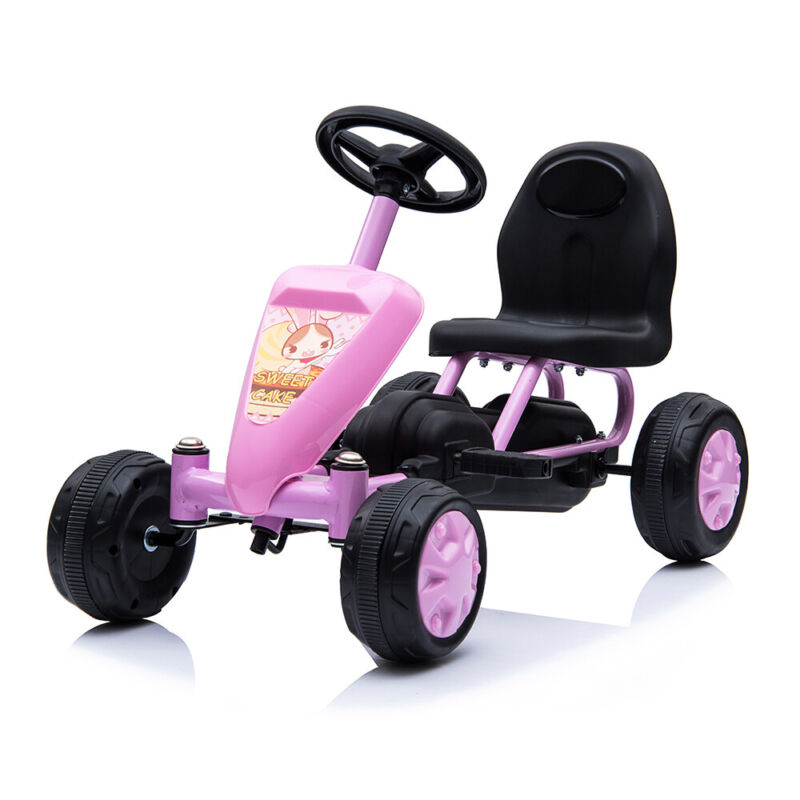 Go Kart Small Pink Kids 18m+ Pedal Powered Ride On Toy/Buggy/Racing Car