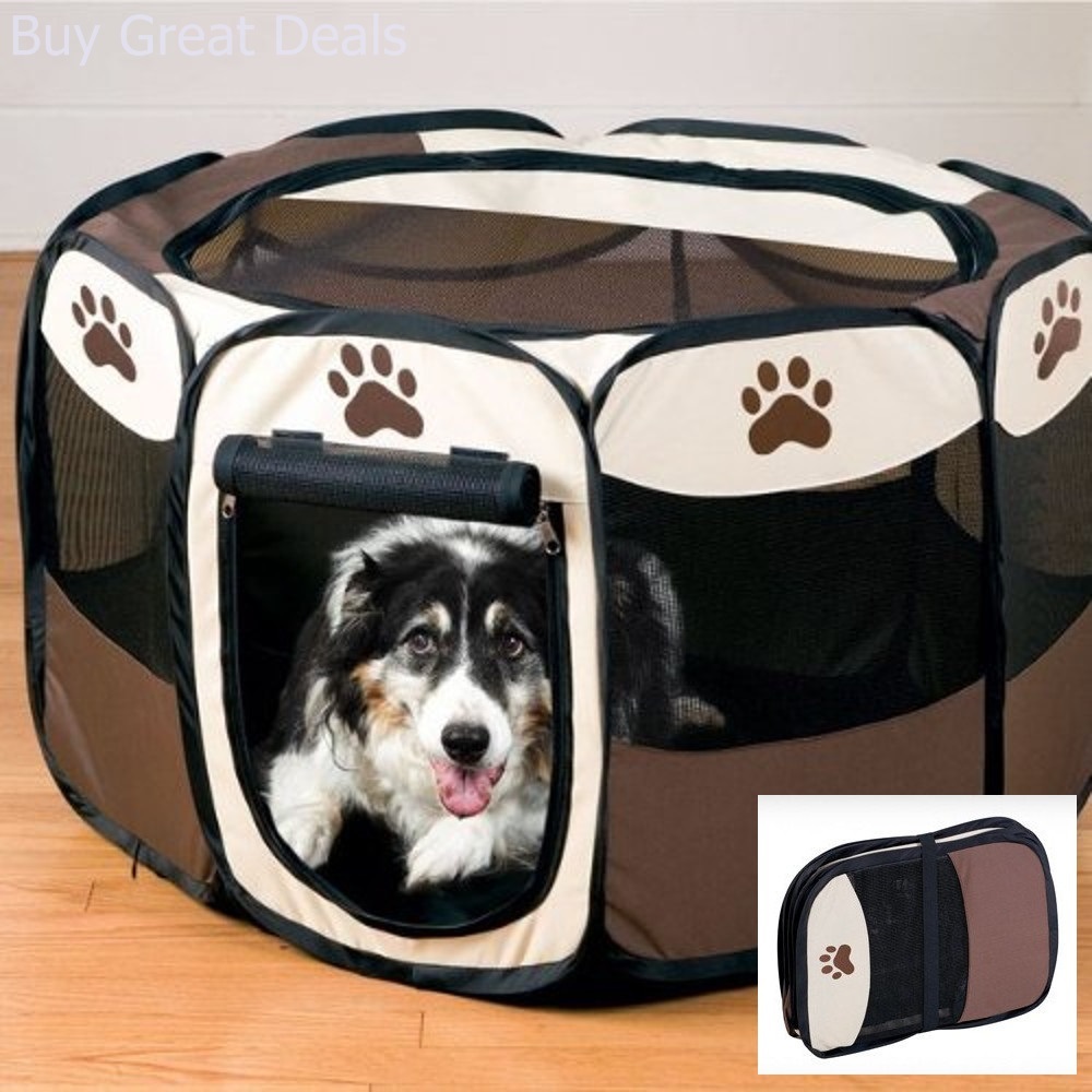 large portable dog pen