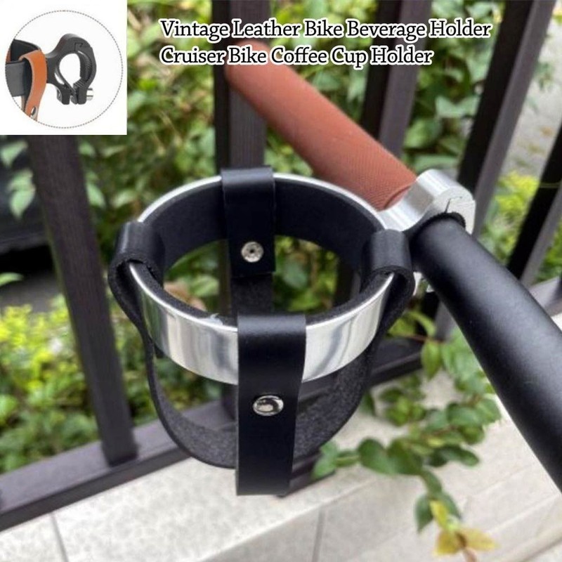 Cup Holder Vintage Leather Kettle Holder  Riding