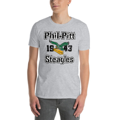 Vintage NFL Phil-Pitt Steagles (Steelers Eagles) White T Shirt NEW!