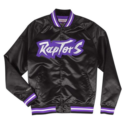 

Mitchell - Ness TR Легкая атласная куртка на пуговицах Мужские черные пальто Куртки, Черный, Mitchell - Ness T.R Lightweight Satin Button Up Jacket
