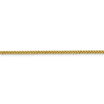Pre-owned Superdealsforeverything Real 14kt 2.35mm Semi-solid 3-wire Wheat Chain; 16 Inch In Yellow