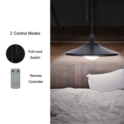 Tomshine 3W Outdoor Hanging Solar Powered 4 LED Shed Light 250lm Pendelleuc 9J2H