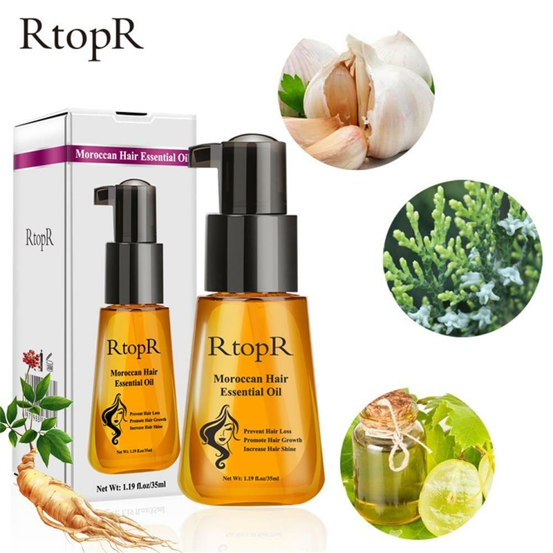 hair shine Pilatory Moroccan Essential Oil Hair growth ...