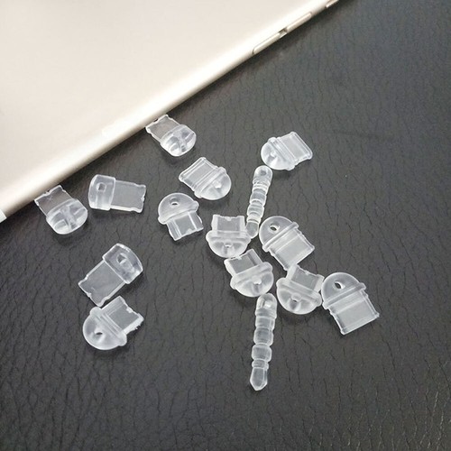 5x Anti-Dust Plug Clear Charge Port Dust Plug DIY For iPhone Stopper Protection