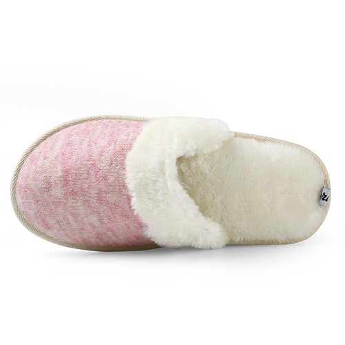 Aerusi Women Plush Slippers Winter Warm Bedroom Memory Foam Soft Shoes Size 6-10